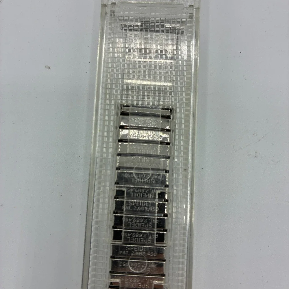 Vintage 1969 Speidel Datefinder Valencia Calendar Watch Band NOS Stainless